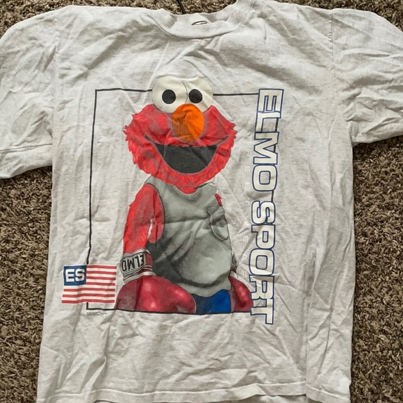 Vintage 90s Elmo Sport Tee - Picture 1 of 3
